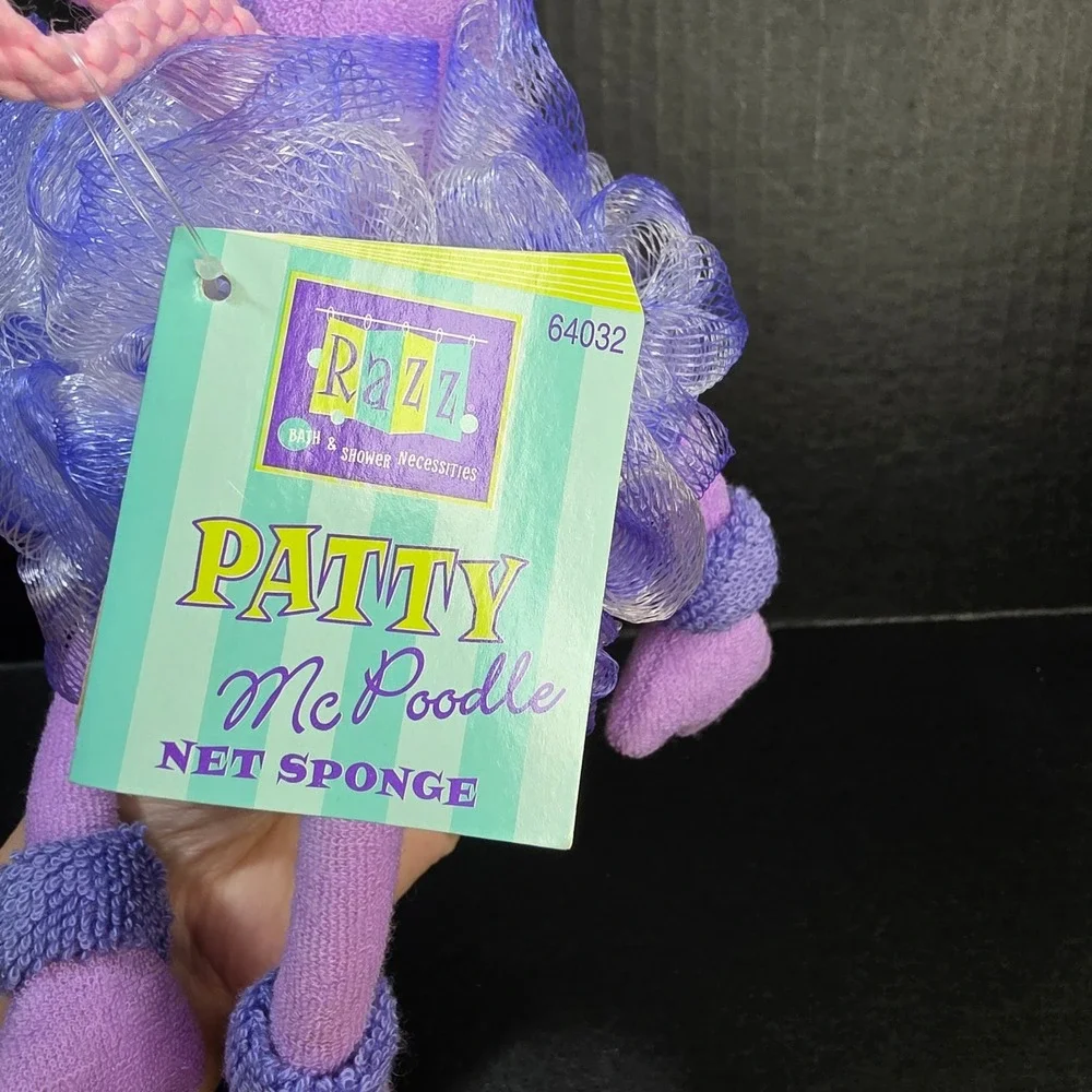 Razz Patty McPoodle Net‎ Sponge Razzables Sudsy Pals Purple NWT 64032 NOS 2006